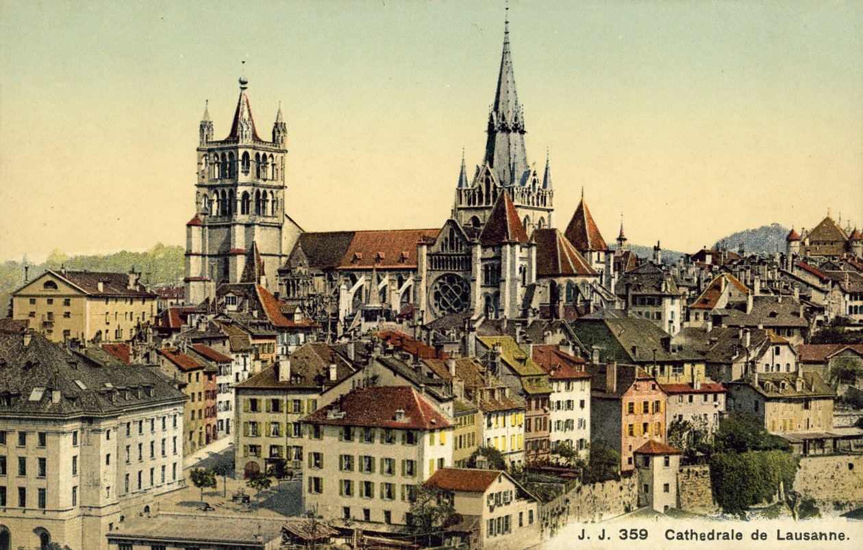 Catedral de Lausanne (fotografia a cores) de Photographer Swiss