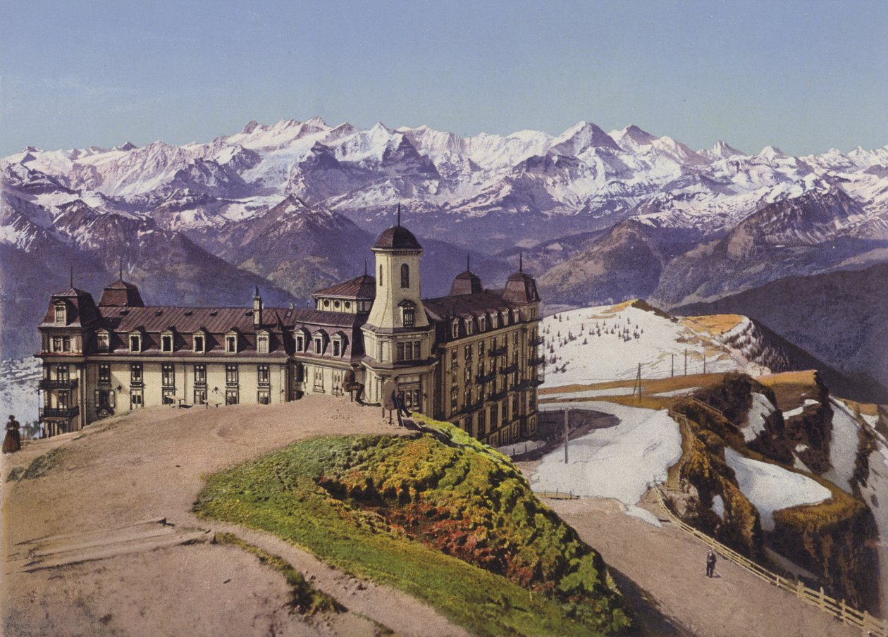 Rigikulm e os Alpes Berneses (fotografia a cores) de Photographer Swiss