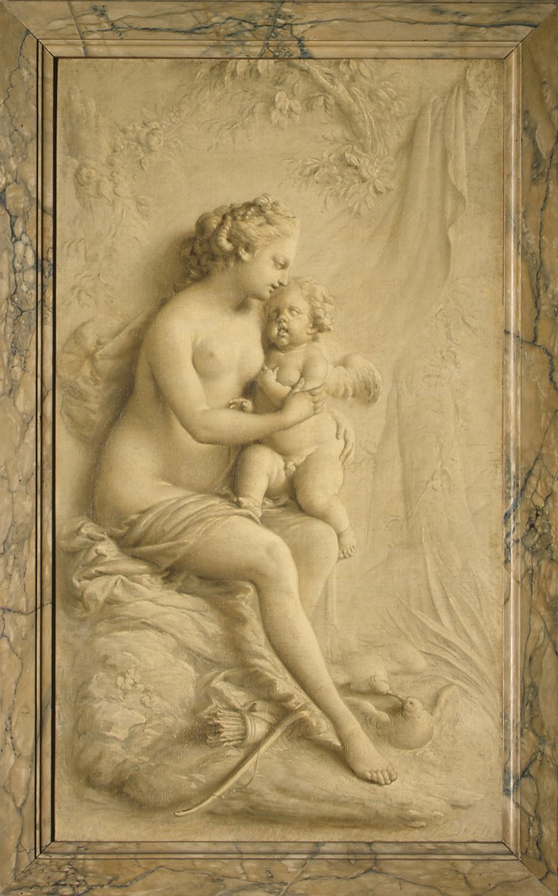 Vênus e Cupido de Piat Joseph Sauvage