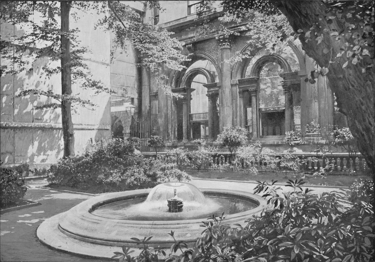 Fonte do Banco da Inglaterra, cidade de Londres, c1910 1911 de Pictorial Agency