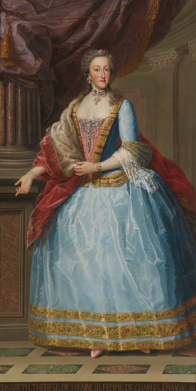 Retrato de Elizabeth de Lorraine de Piedmontese painter