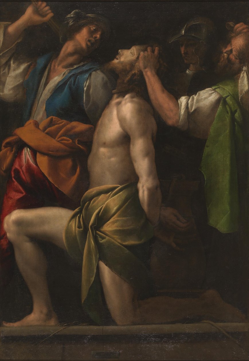 A Flagelação de Cristo, óleo sobre tela de Pier Francesco Mazzucchelli