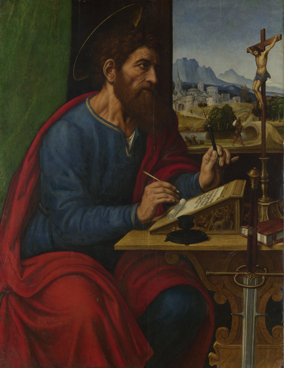 Saint Paul Writing de Pier Francesco Sacchi