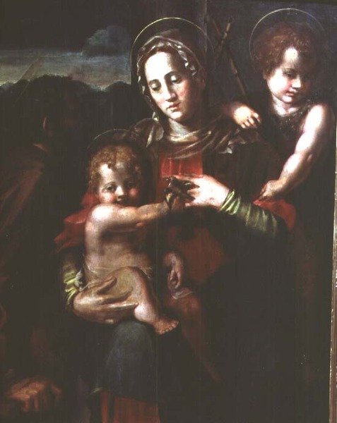 Madonna e Criança com o Menino São João Batista de Pier Francesco Foschi