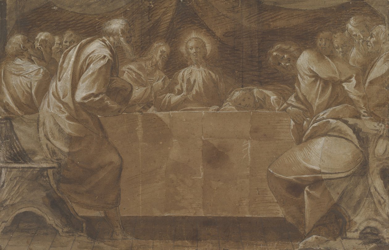 A Última Ceia, c. 1608. de Pier Francesco Mazzucchelli