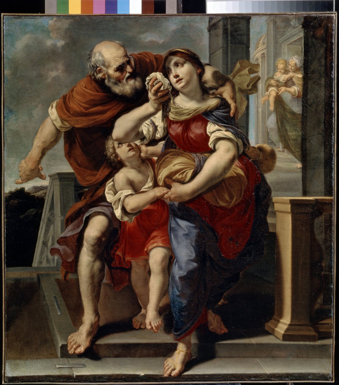 Hagar Abandona a Casa de Abraão de Pier Francesco Mola
