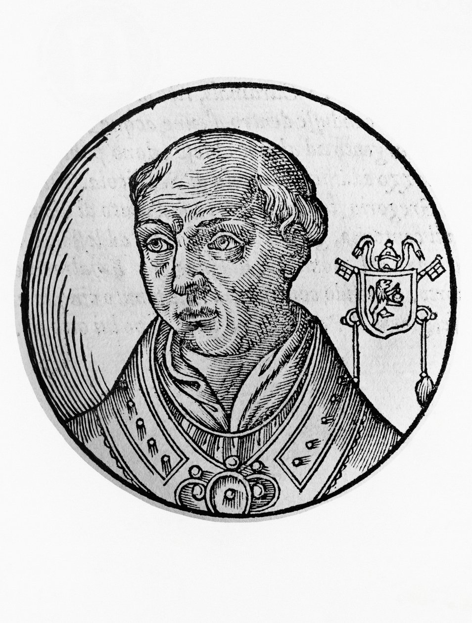 Retrato de Calixtus II (Guy de Burgundy, cerca de 1060-1124) de Blaise Nicolas Le Sueur
