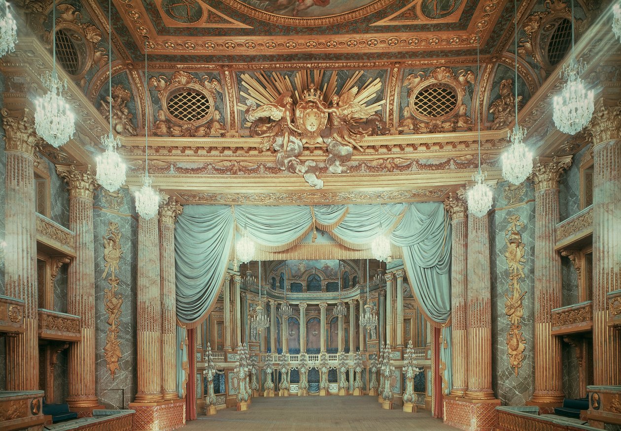 Royal Opera Theatre, Palácio de Versalhes, França de Blaise Nicolas Le Sueur