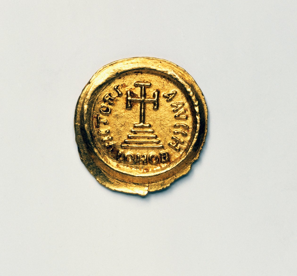 Solidus do Imperador Bizantino Heraclius, moedas bizantinas, século VII d.C. de Blaise Nicolas Le Sueur