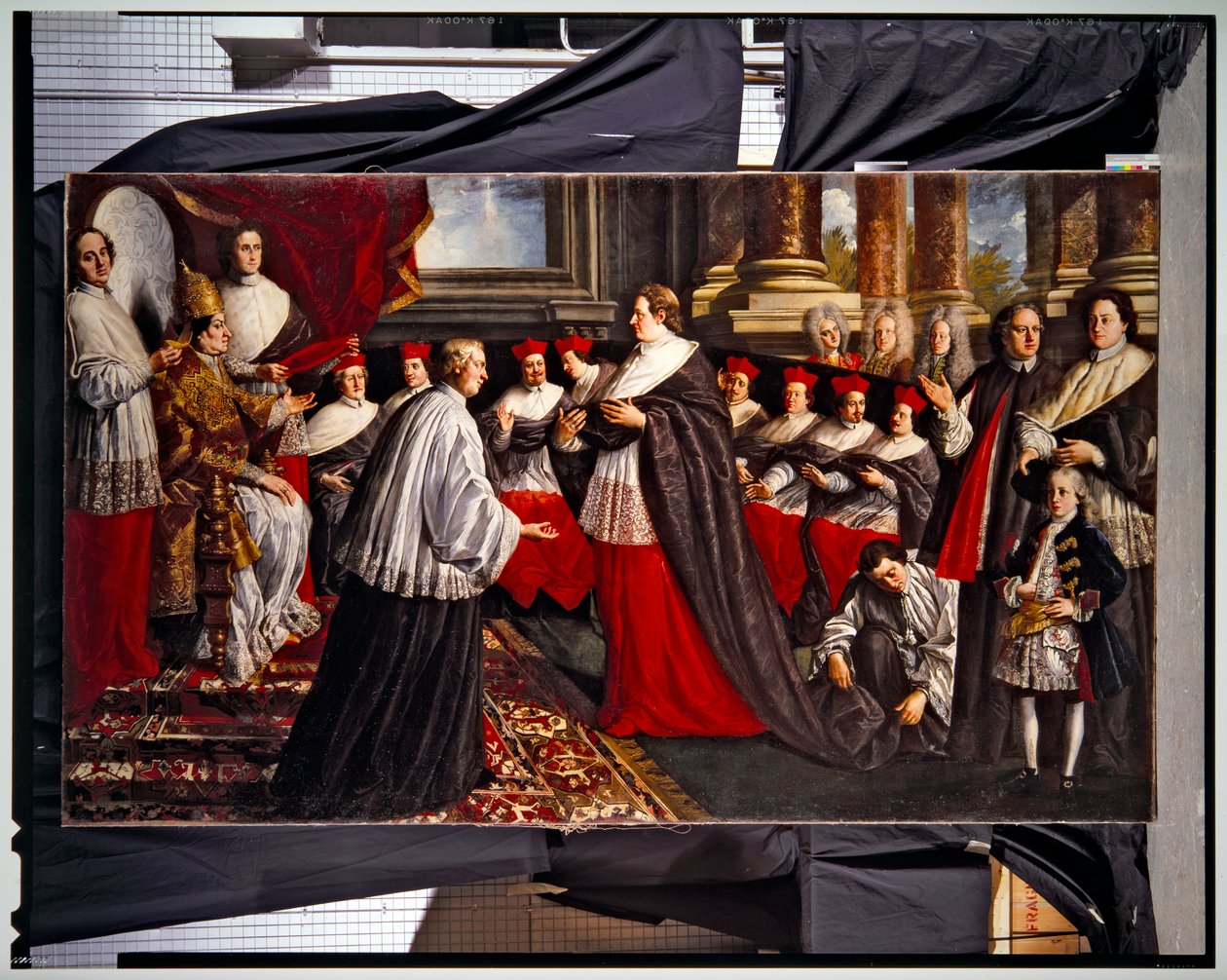 Coroação dos papas Clemente e Inocêncio VIII (par) (pintura) de Pier Leone Ghezzi