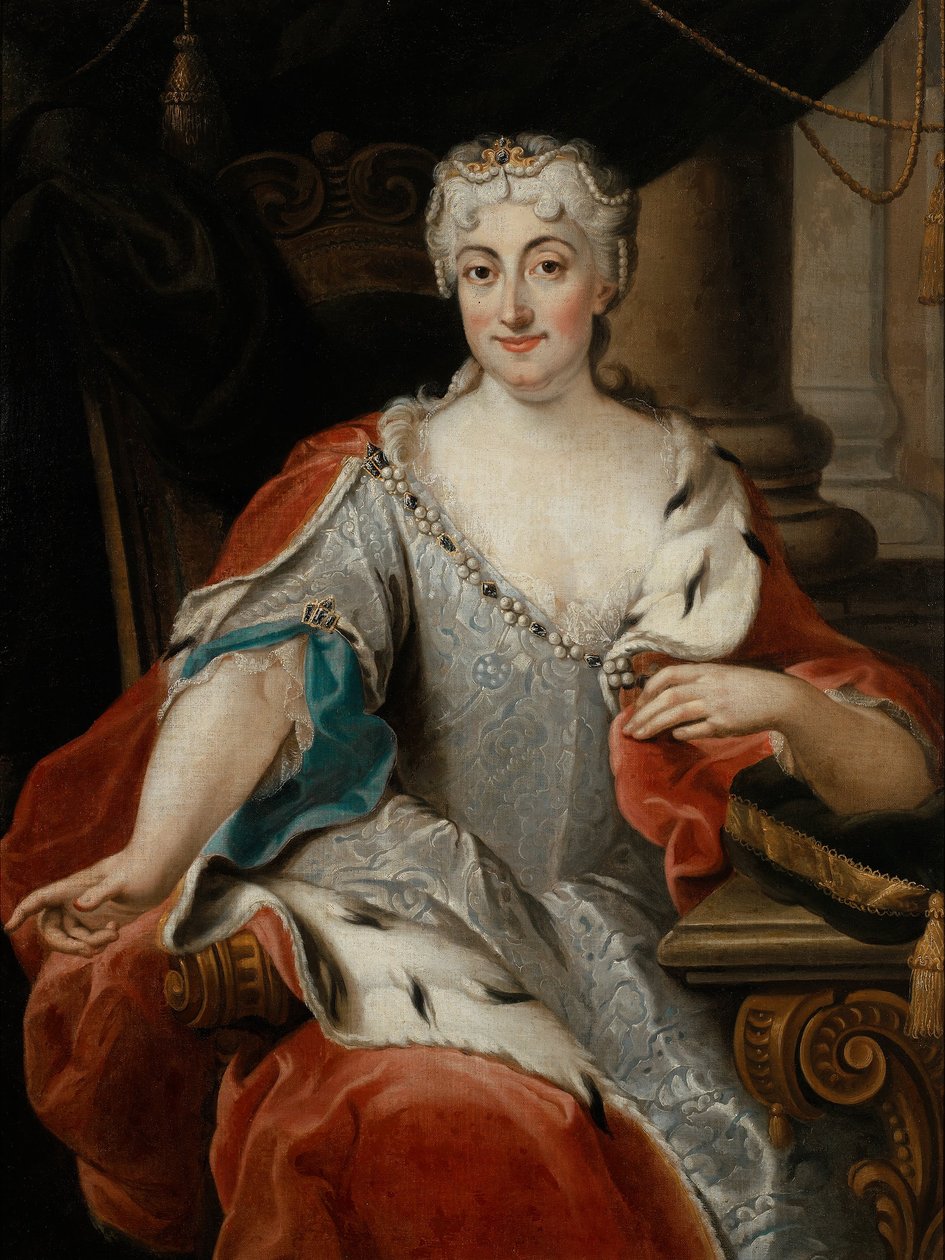 Retrato de Maria Clementina Sobieska (?) de Pier Leone Ghezzi