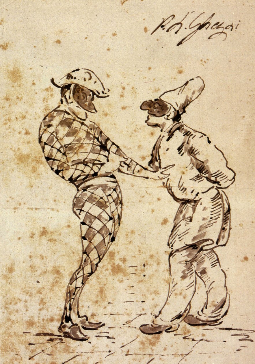 Teatro: Polichinelo e Arlequim, personagens da Commedia dell
