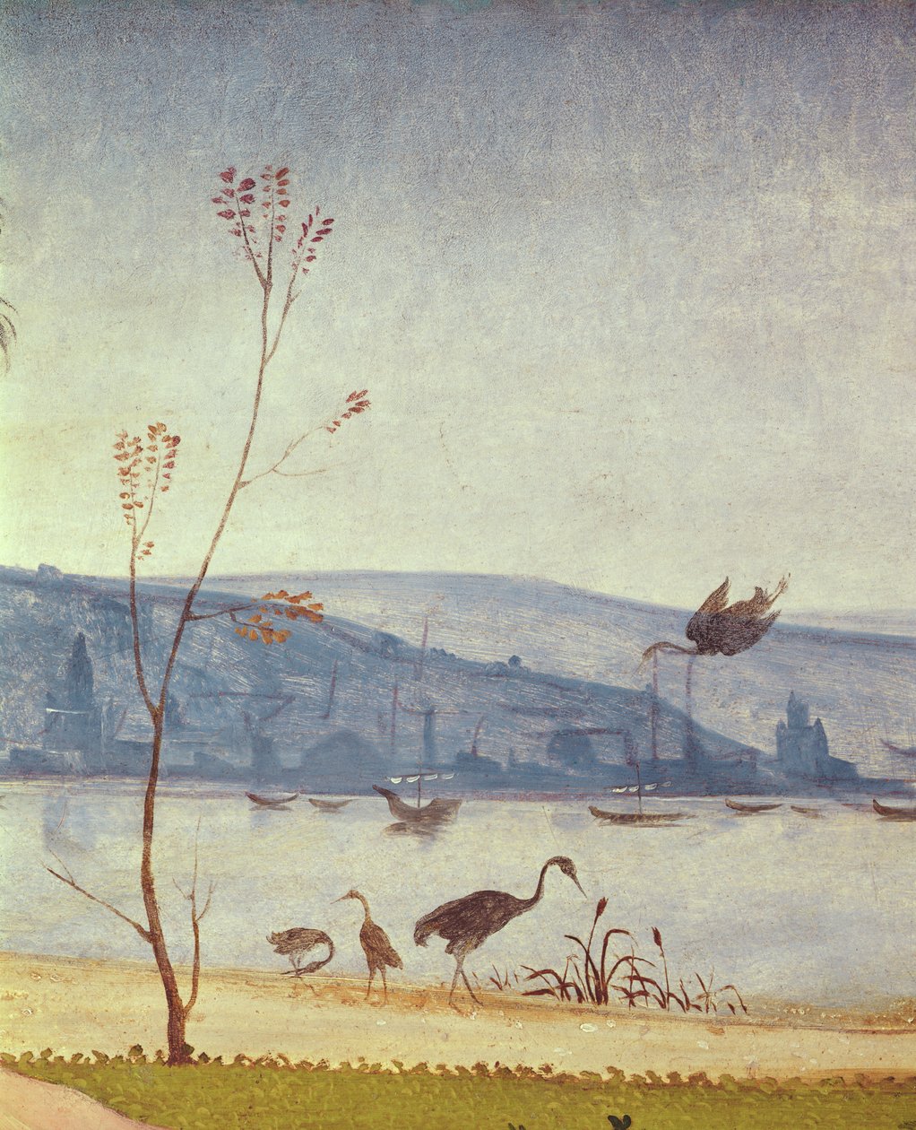 Um sátiro em luto sobre uma ninfa c.1495 (óleo sobre choupo) (detalhe de 4352) de Piero di Cosimo