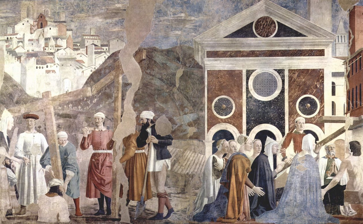 Lenda da cruz santamente de Piero della Francesca