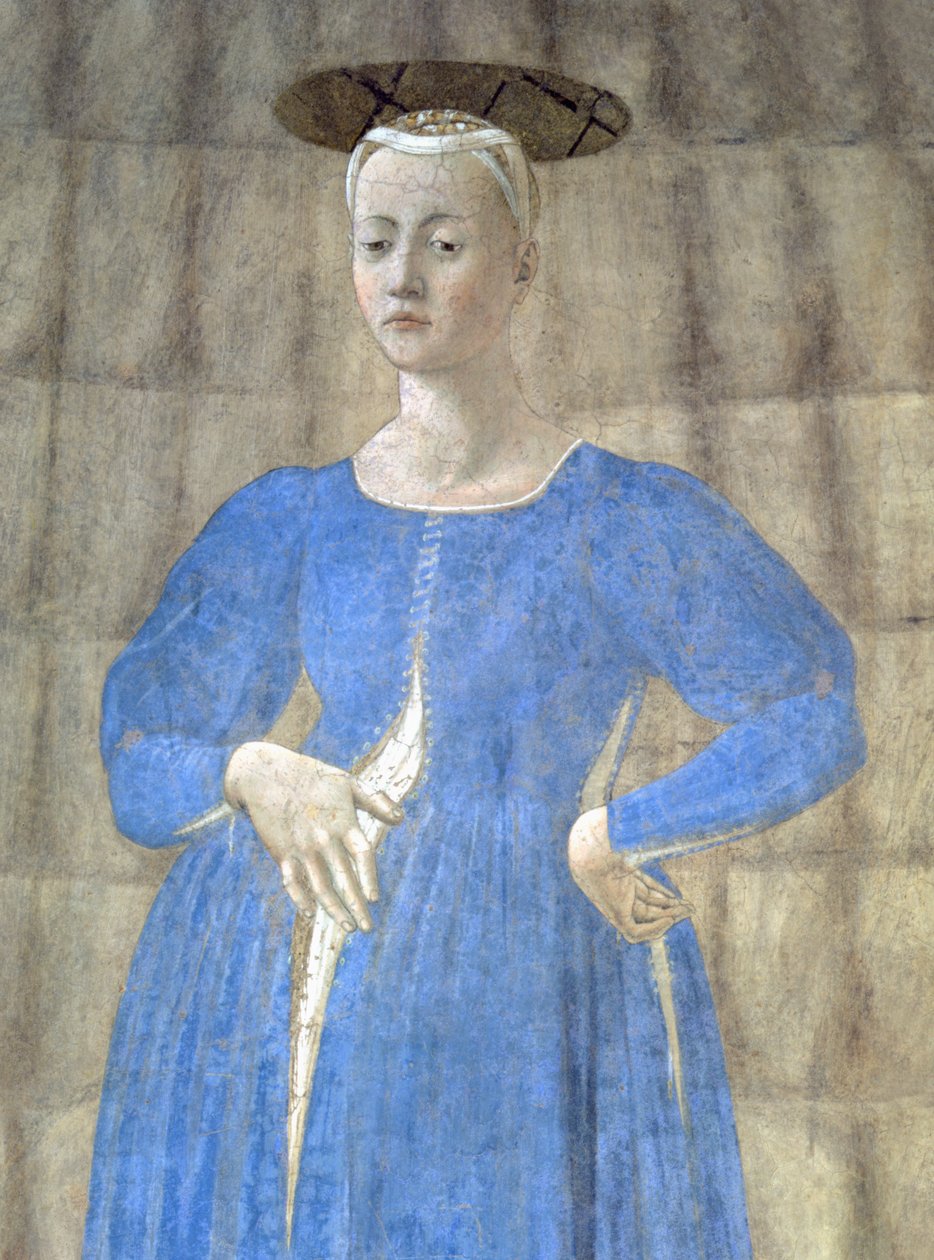 A Madonna del Parto, c.1450-70 (detalhe) (ver também 75561, 172471 e 172472) de Piero della Francesca