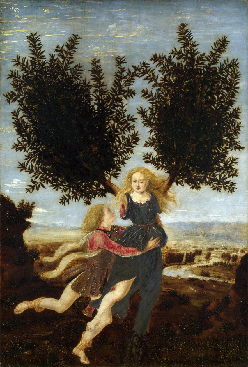 Apollo e Daphne de Piero del Pollaiolo