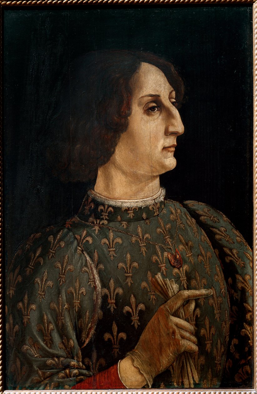 Retrato de Galeazzo Maria Sforza, Duque de Milão de Piero del Pollaiolo