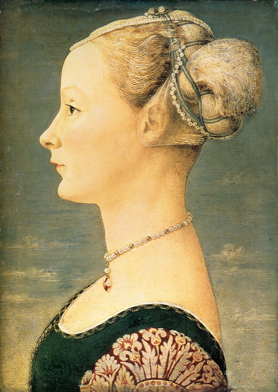 Retrato de uma mulher, segunda metade do século XV. de Piero del Pollaiuolo