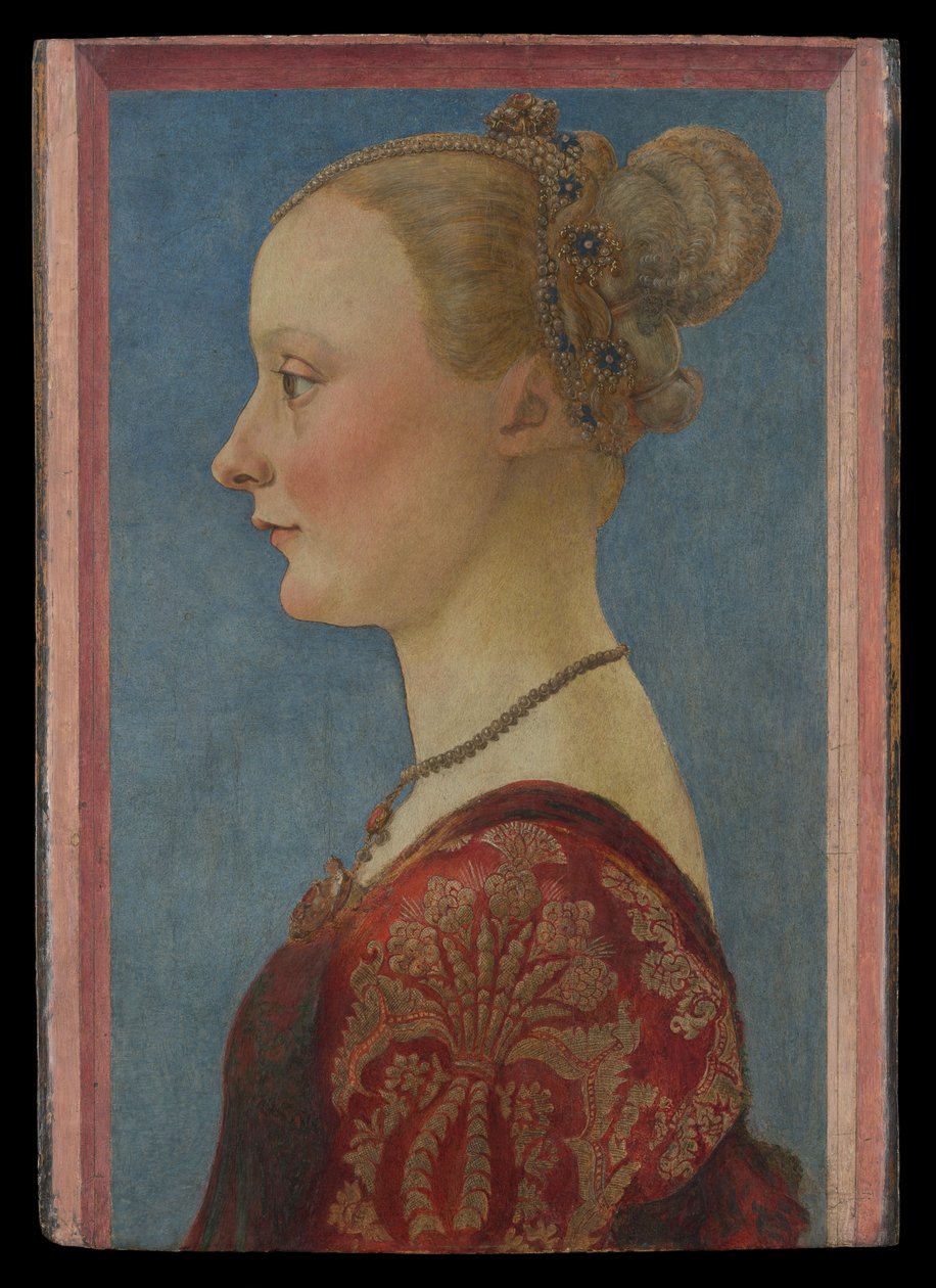 Retrato de mulher, c.1480 (têmpera sobre madeira) de Piero del Pollaiuolo