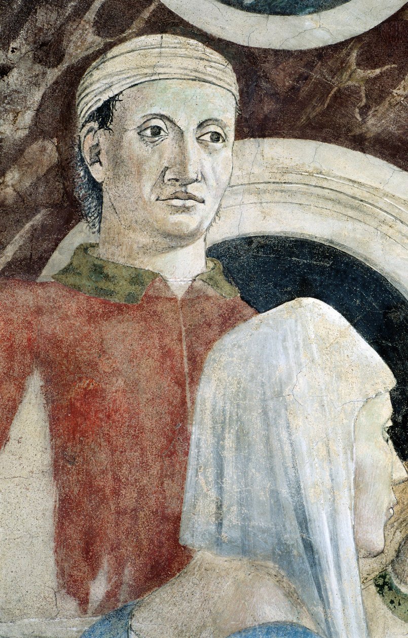 Detalhe de The Legend of the True Cross mostrando a descoberta e verificação da True Cross, de Piero della Francesca de Piero della Francesca