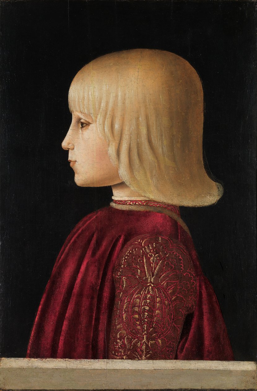 Retrato de um menino Guidobaldo Da Montefeltro, ca 1479. de Piero della Francesca