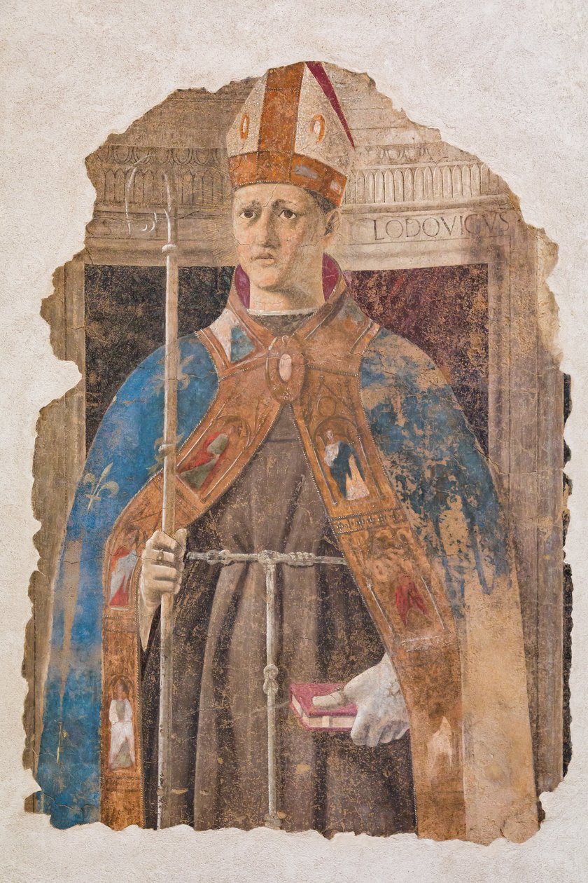 São Luís de Toulouse, fragmento de Piero della Francesca