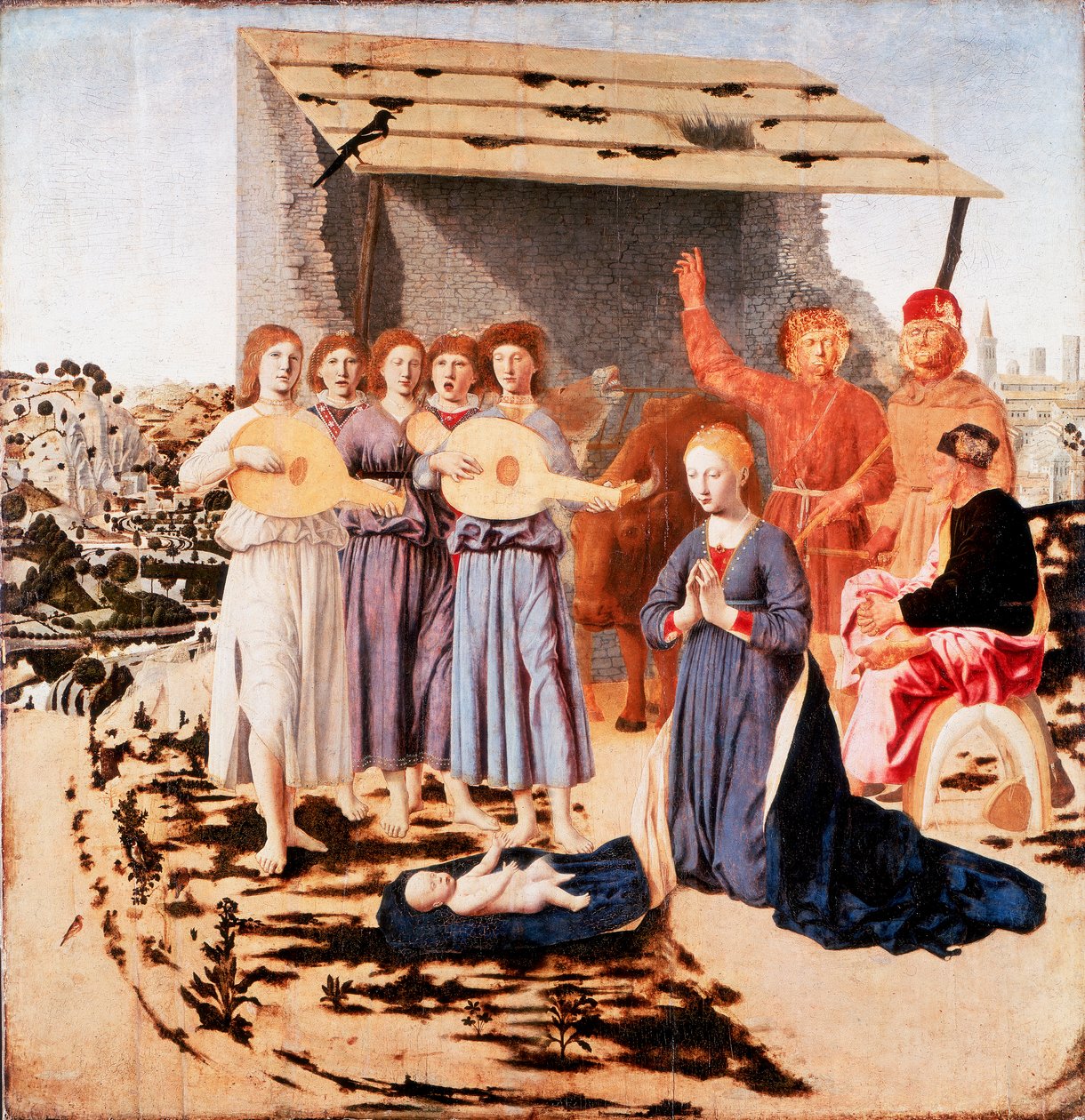 A Natividade, 1470-1475 de Piero della Francesca