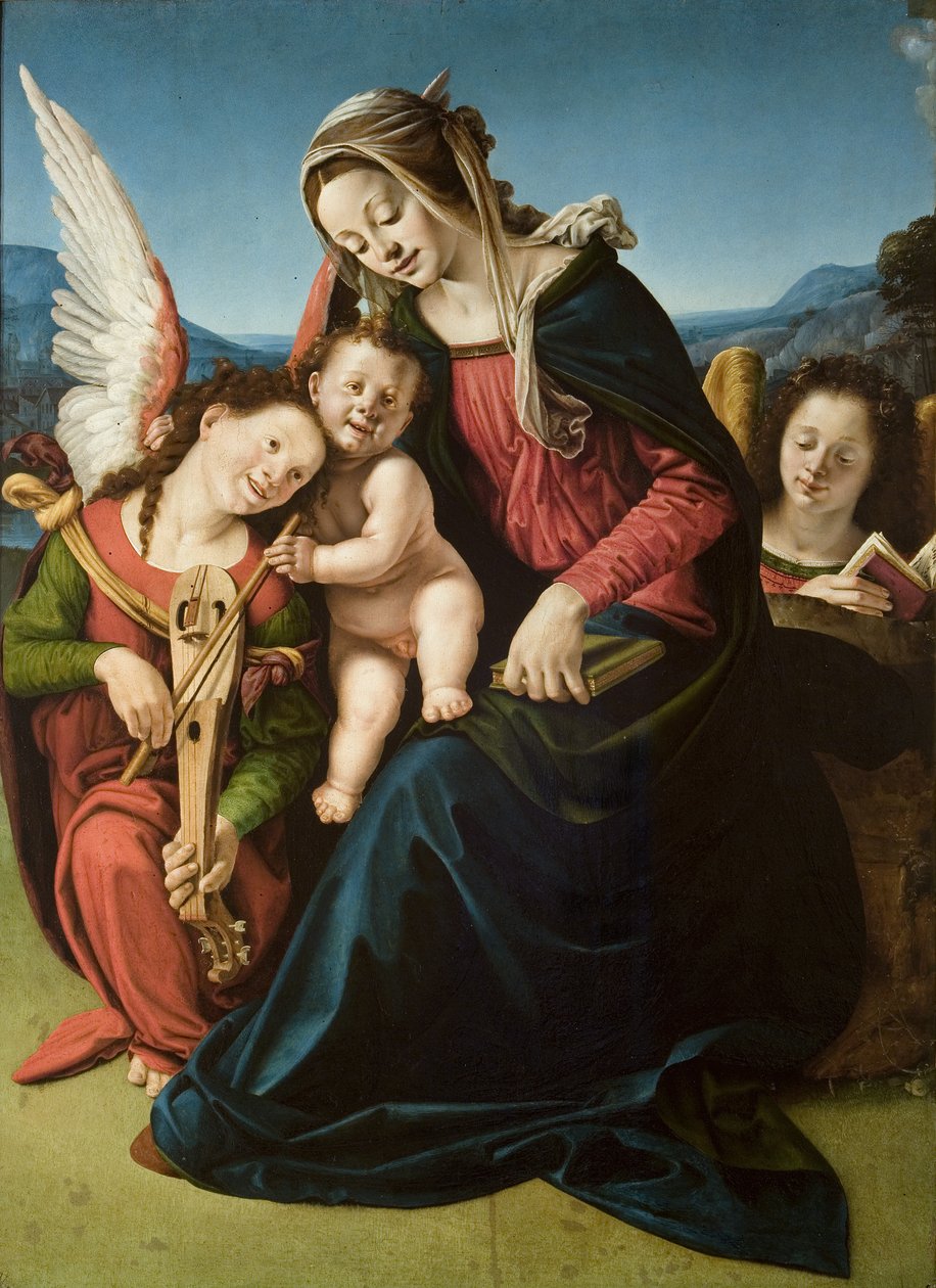 Madonna e anjo de Piero di Cosimo