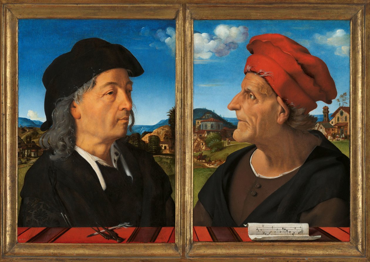 Retratos de Giuliano e Francesco Giamberti da Sangallo
Portret van Giuliano da Sangallo (ca. 1445-1516), arquitecto de Piero di Cosimo