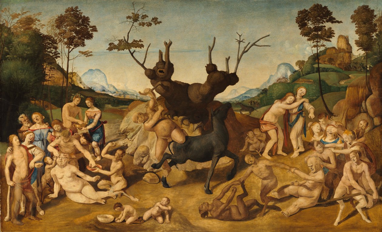 Os infortúnios de Silenus de Piero di Cosimo