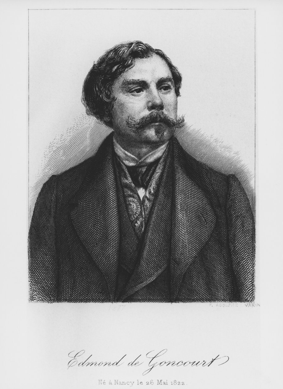 Edmond de Goncourt, 1877 de Pierre Adolphe Varin
