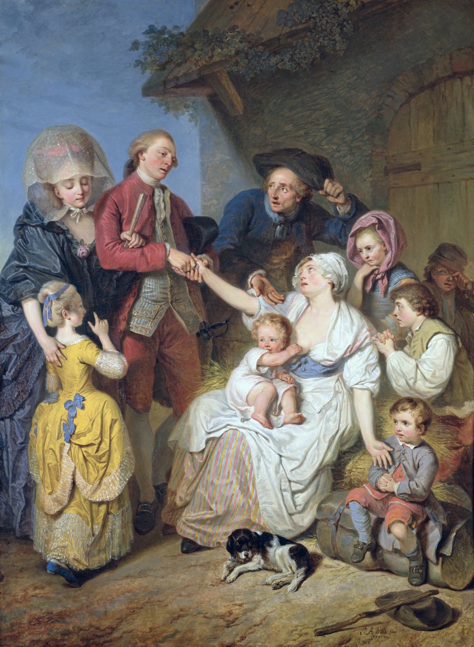Caridade, 1777 de Pierre Alexandre Wille
