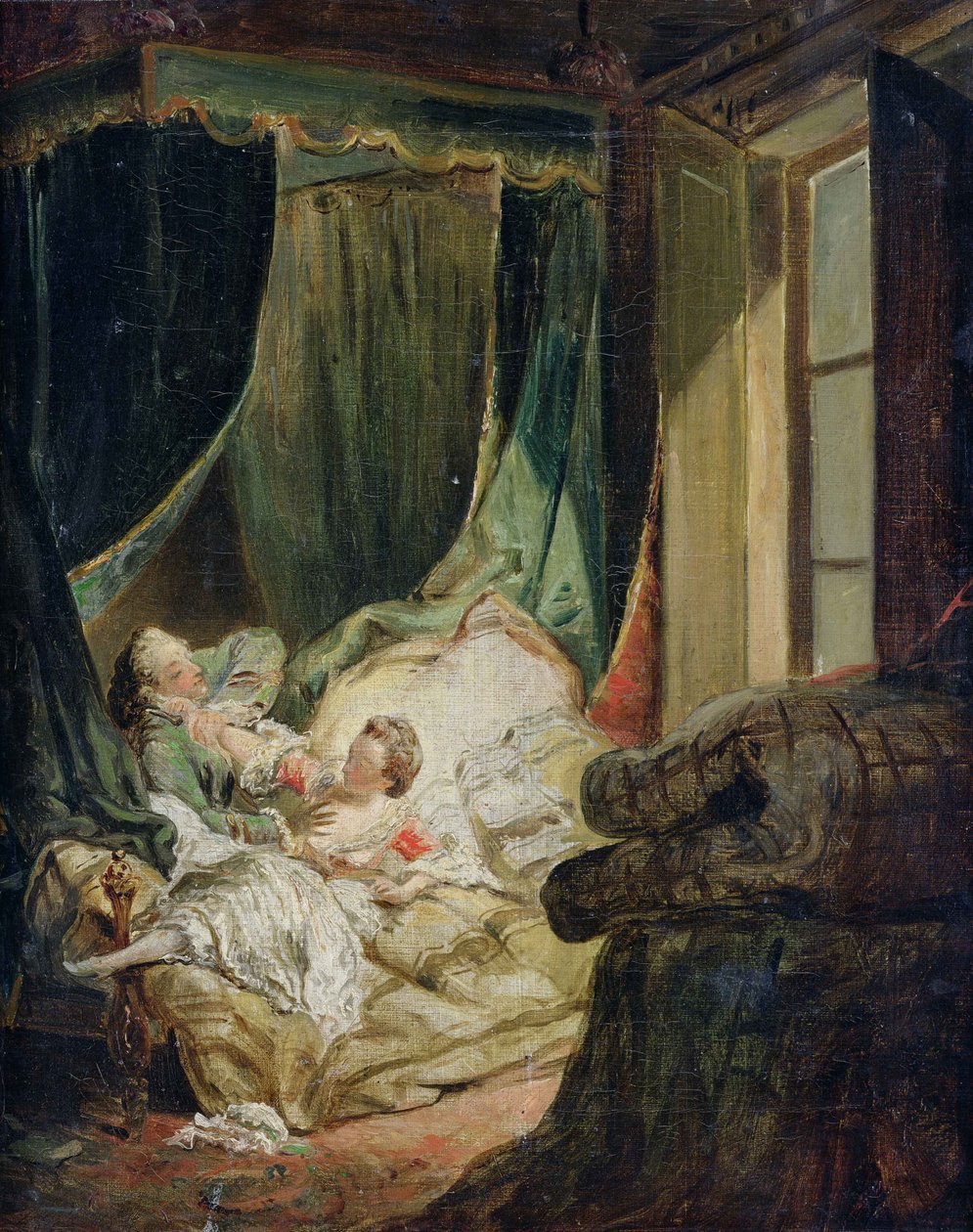 Estudo para a noiva indiscreta de Pierre Antoine Baudouin
