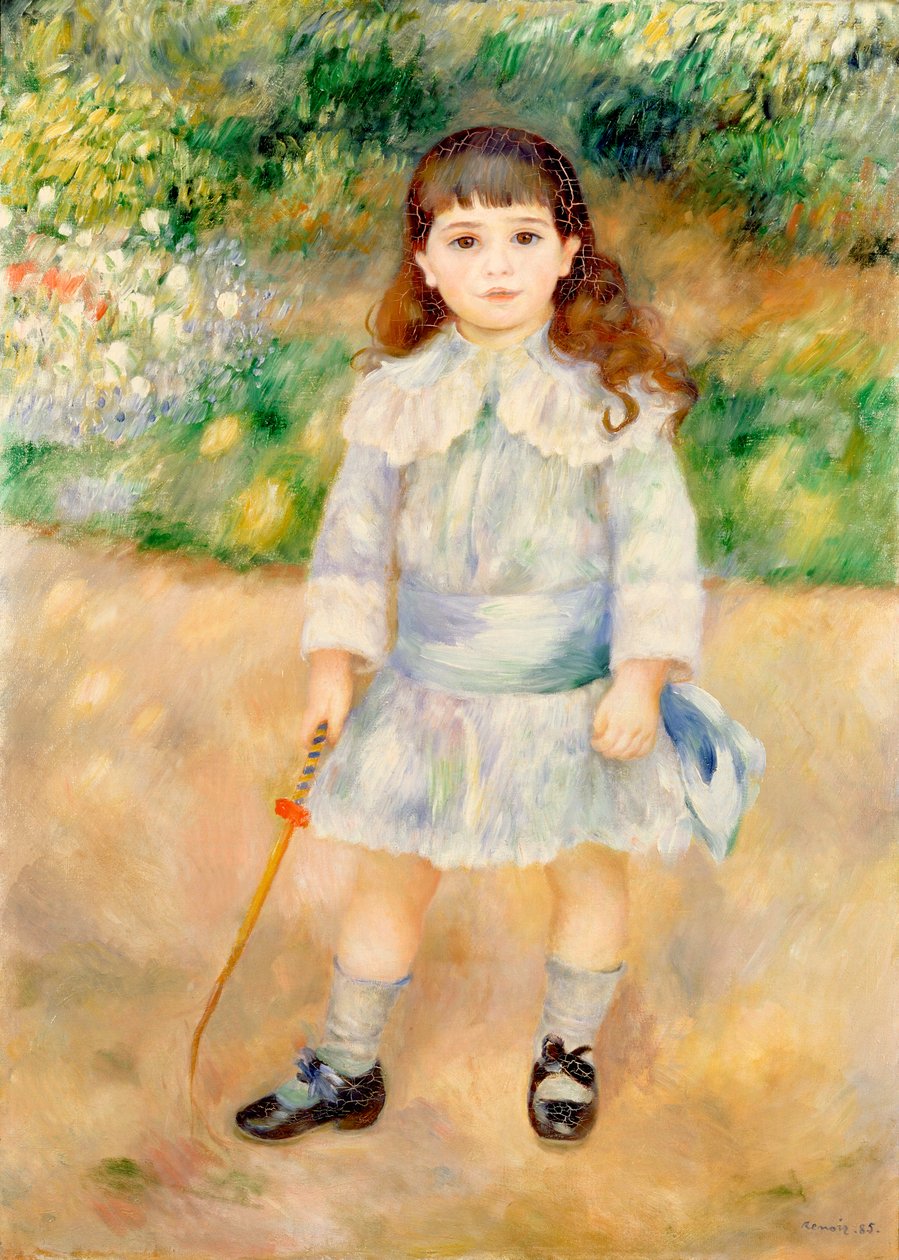 Uma menina com um chicote de Pierre Auguste Renoir