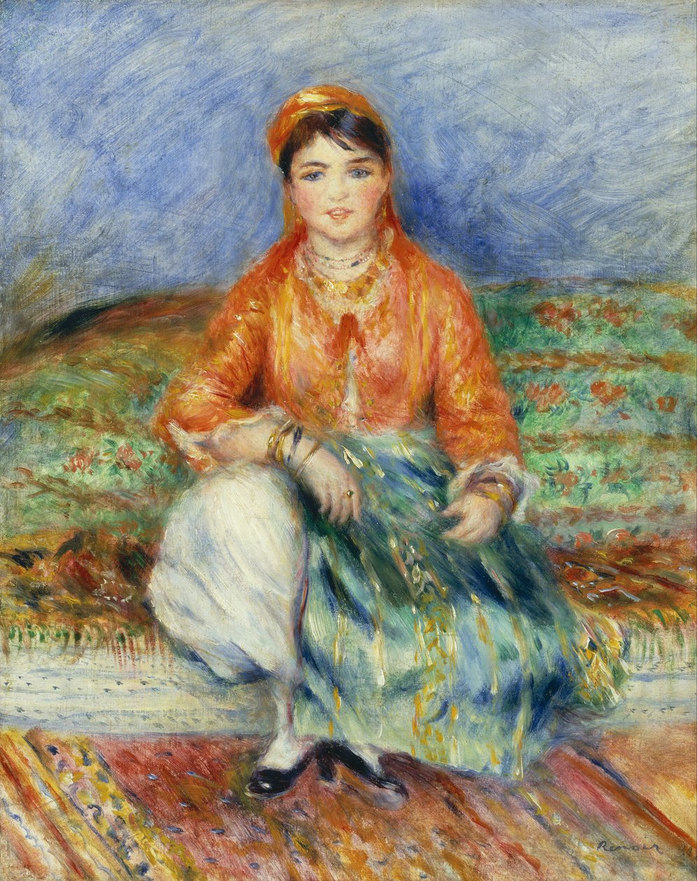 Garota argelina de Pierre Auguste Renoir