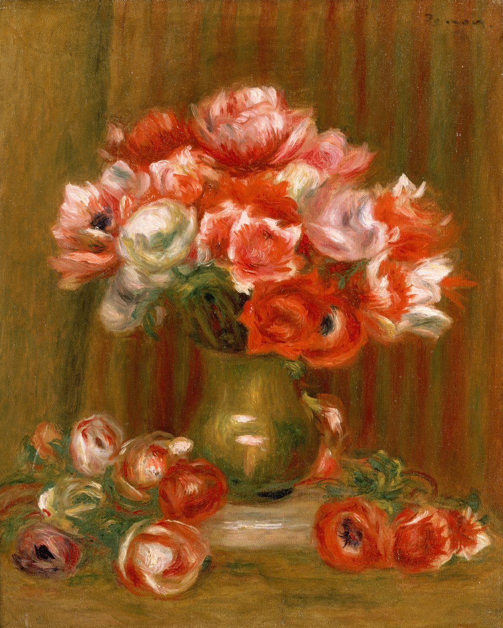 Anêmonas, 1909 de Pierre Auguste Renoir