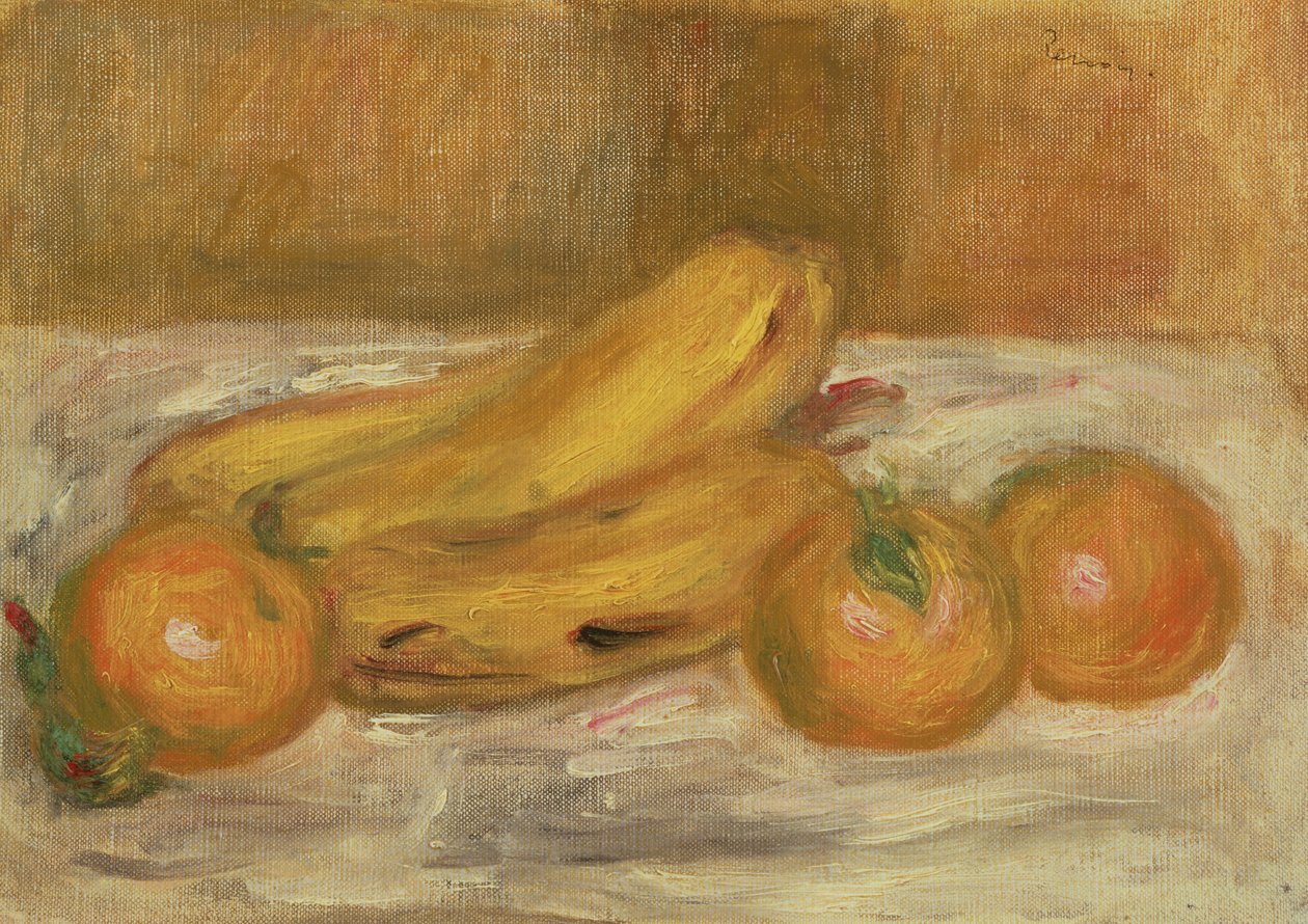 Bananas e Laranjas, c.1913 de Pierre Auguste Renoir