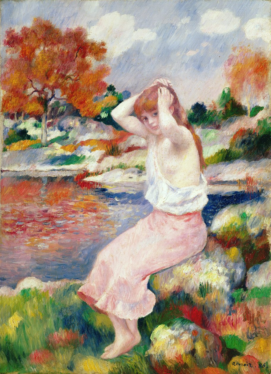 Banhista, 1885 de Pierre Auguste Renoir