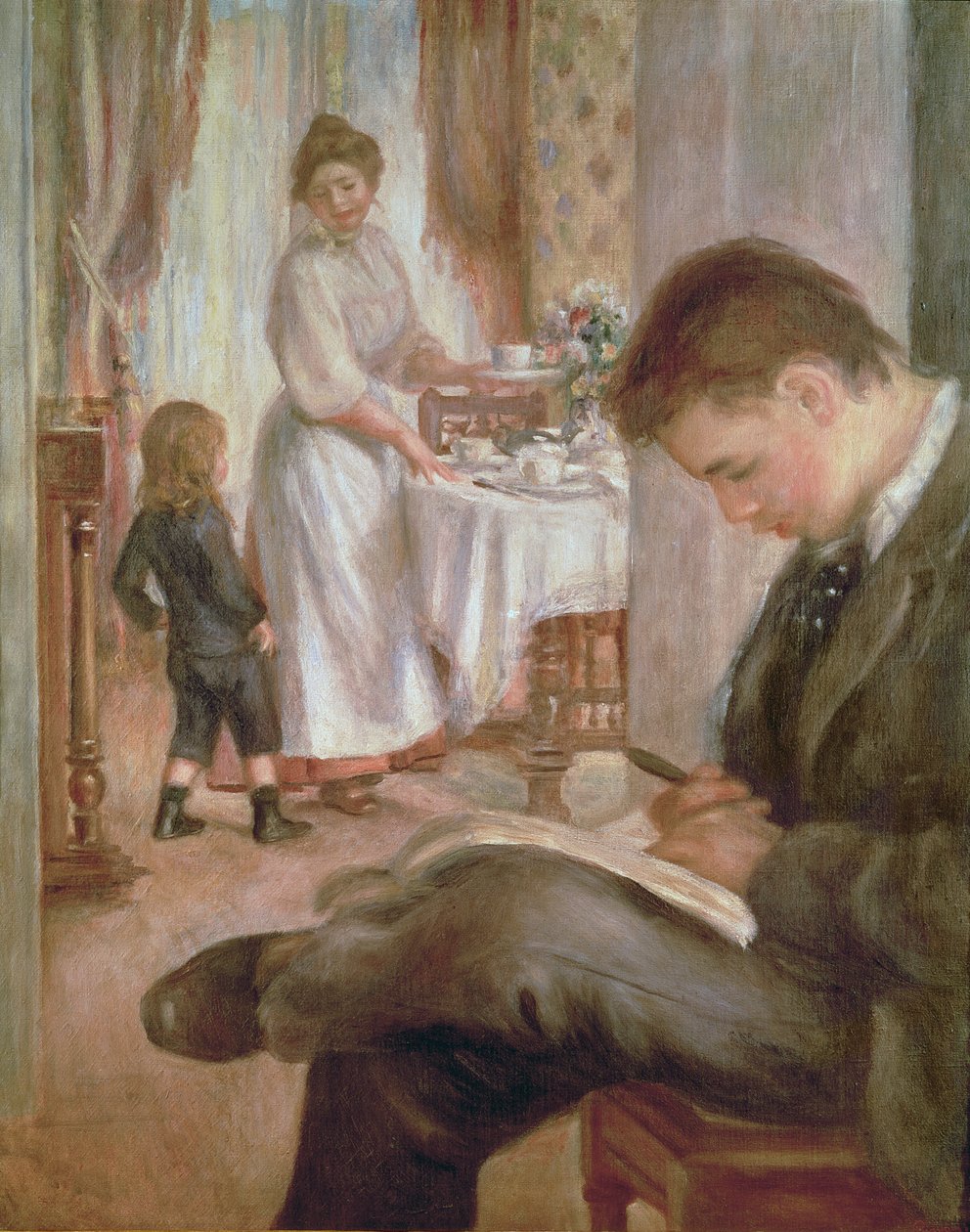 Café da manhã no Berneval, 1898 de Pierre Auguste Renoir