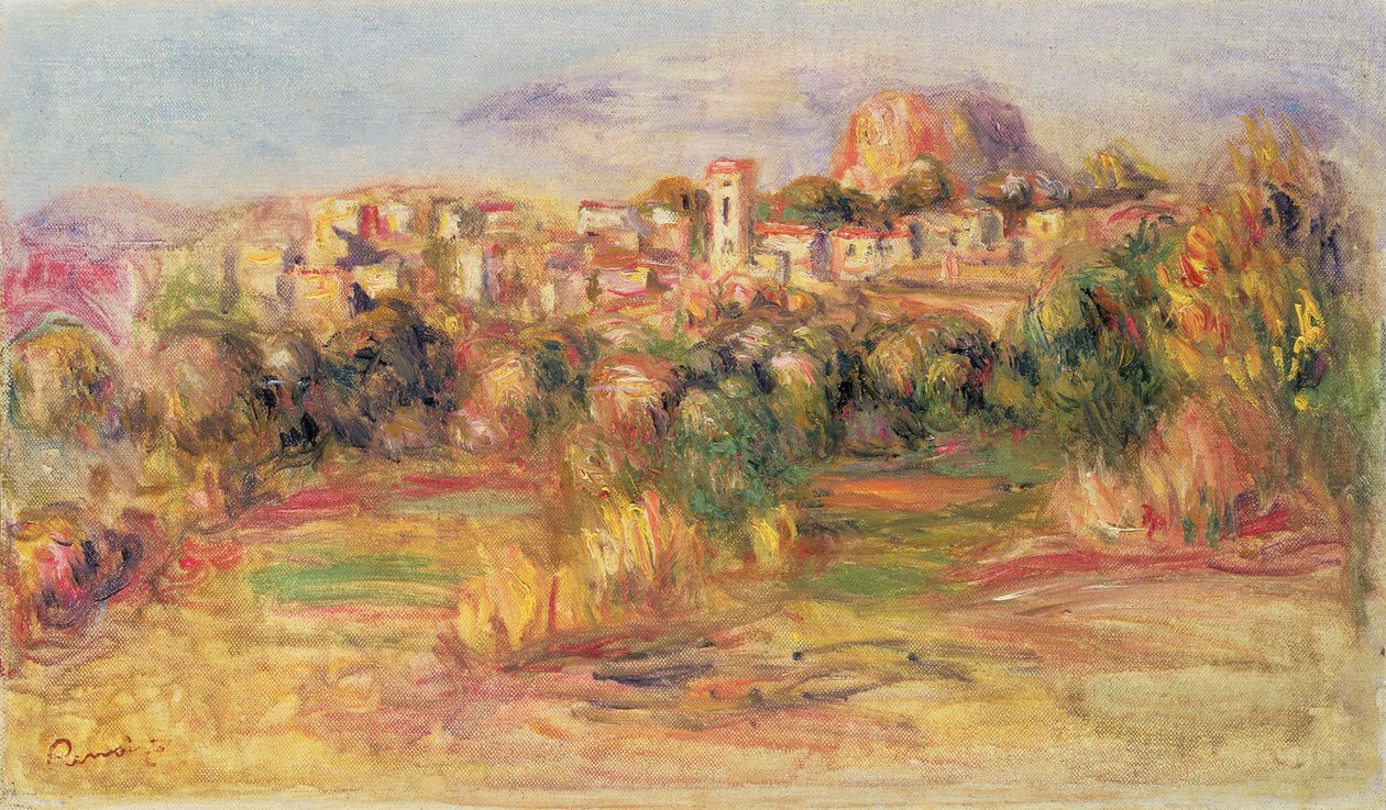 Cagnes, c.1900 de Pierre Auguste Renoir