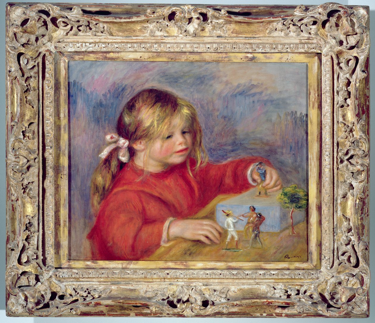 Claude Renoir em jogo, c.1905 (veja também 19116) de Pierre Auguste Renoir