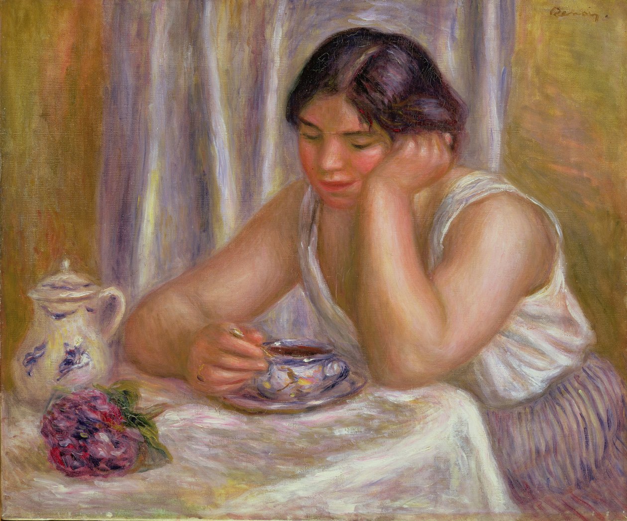 Xícara de chocolate de Pierre Auguste Renoir