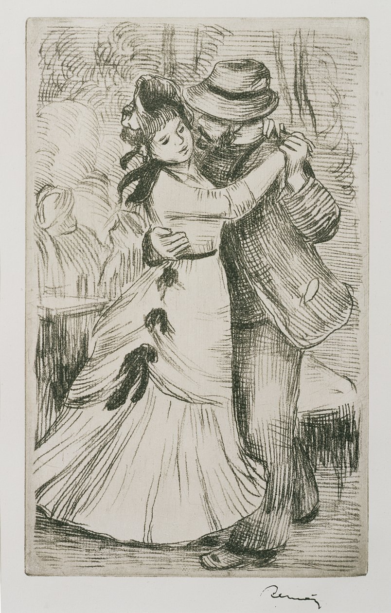 Casal dançando, c.1880 de Pierre Auguste Renoir