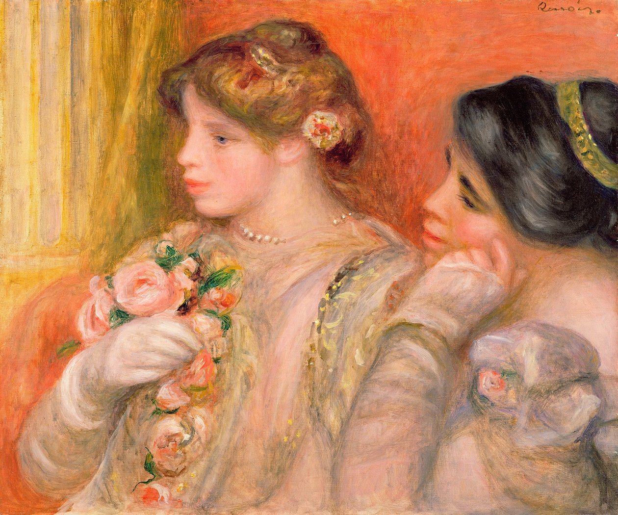 Na Loja, c.1908 de Pierre Auguste Renoir