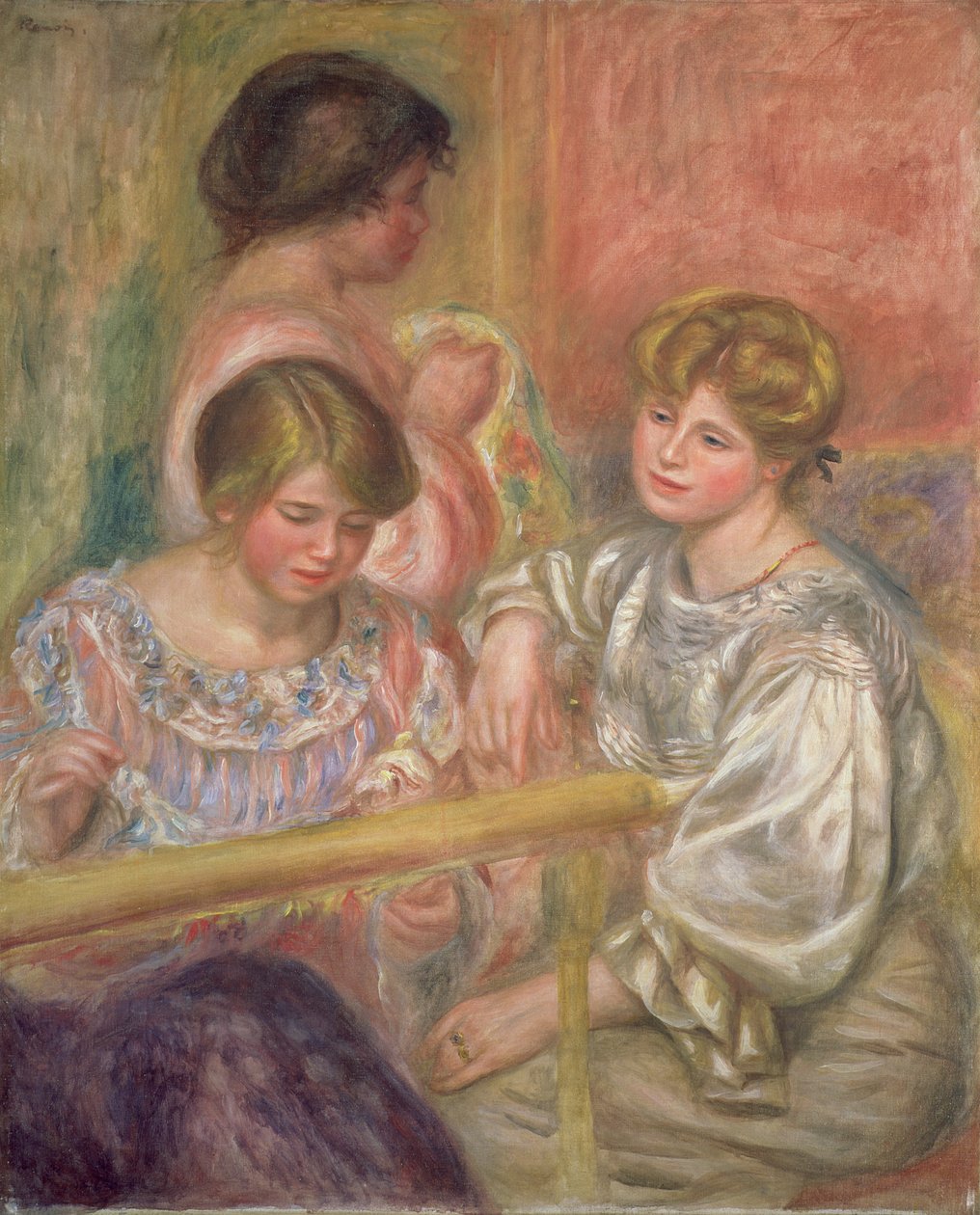 Bordadeiras, c.1904 de Pierre Auguste Renoir