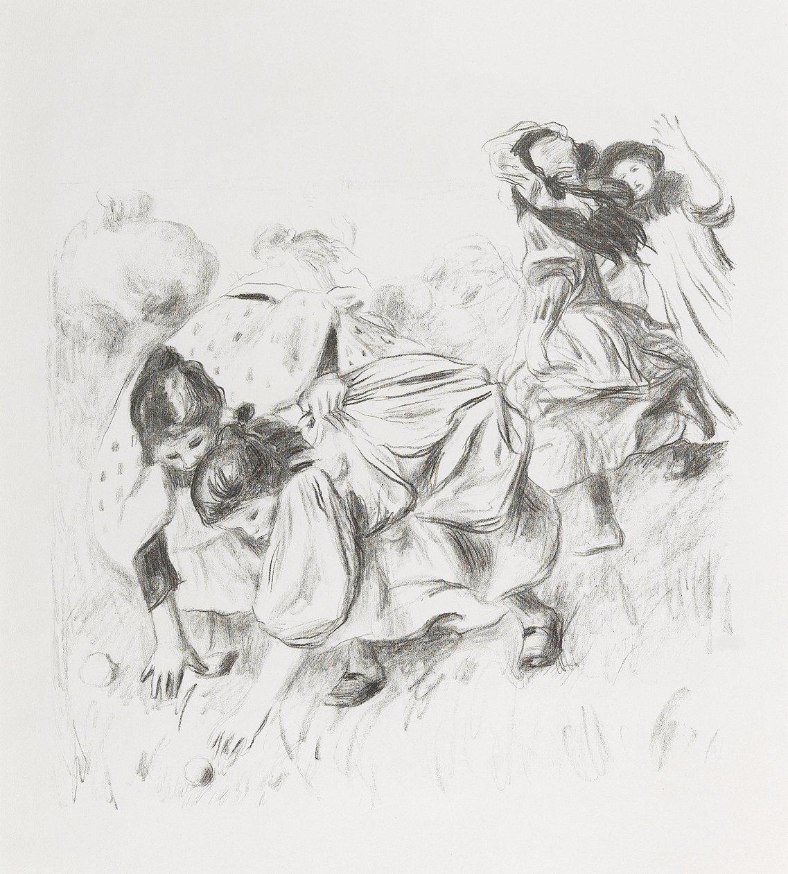 Crianças jogando bola de Pierre Auguste Renoir