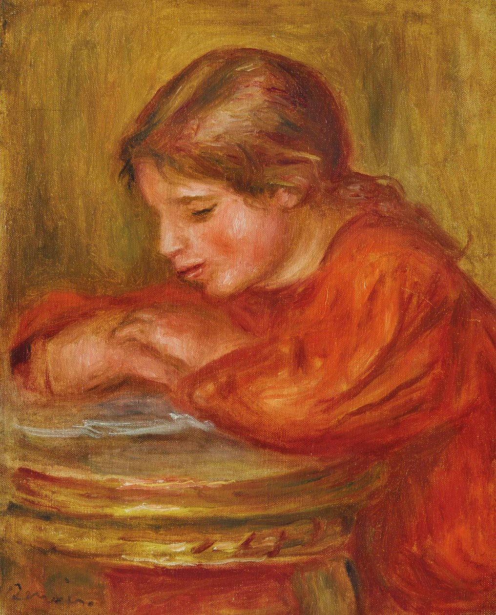 Menina lendo de Pierre Auguste Renoir