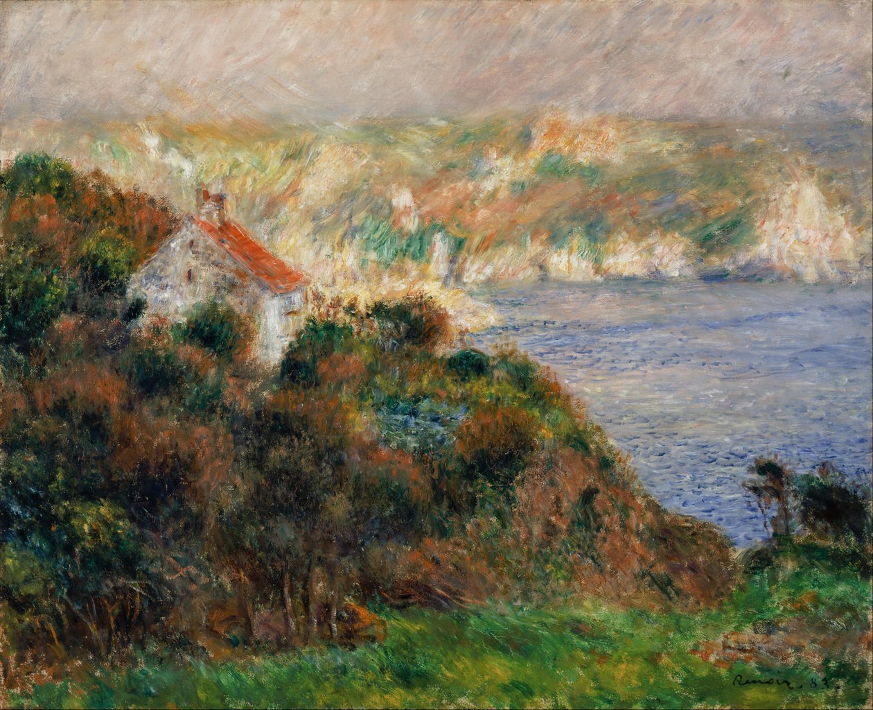 Nevoeiro em Guernsey (nevoeiro em Guernsey) de Pierre Auguste Renoir
