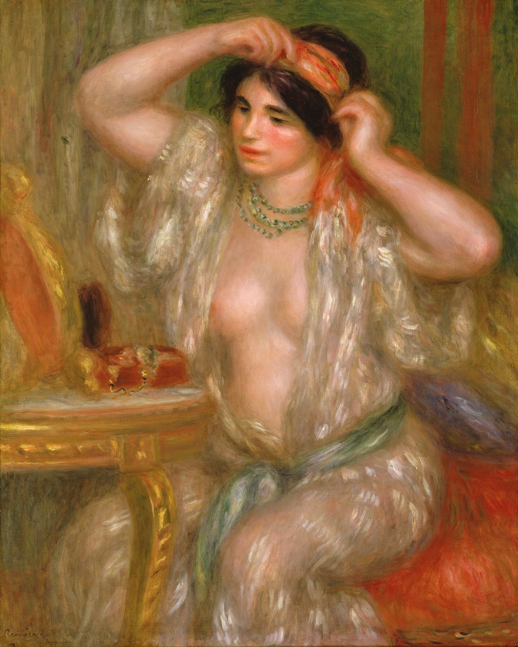 Gabrielle no espelho, 1910 de Pierre Auguste Renoir