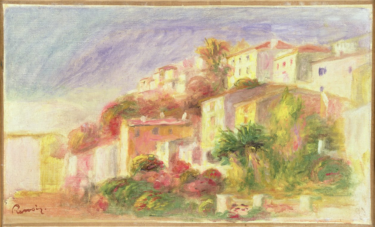 Jardim dos Correios de Cagnes, 1918 de Pierre Auguste Renoir